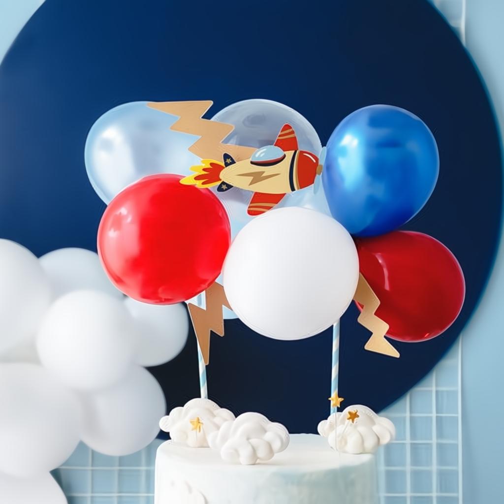 Ballon Kuchendeckel Flugzeug, 29 cm PartyDeco 2