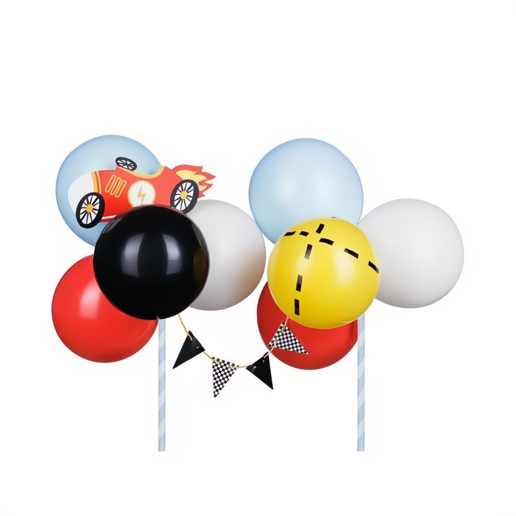 Ballon-Kuchentopper Auto, 29 cm PartyDeco 1