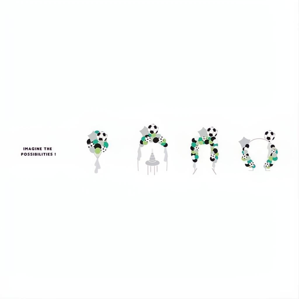 Ballongirlande - Ball, 150x126cm PartyDeco 3