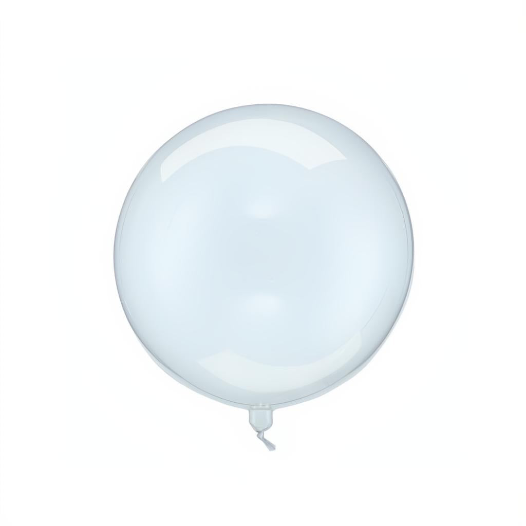 Ballonkugel, 40cm, transparent blau PartyDeco 1