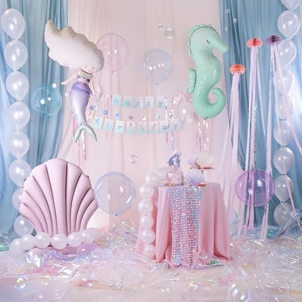 Ballonkugel, 40cm, transparent blau PartyDeco 2