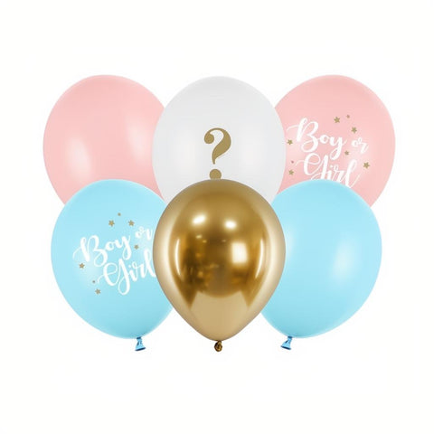 Ballons 30 cm, Boy or Girl PartyDeco 1