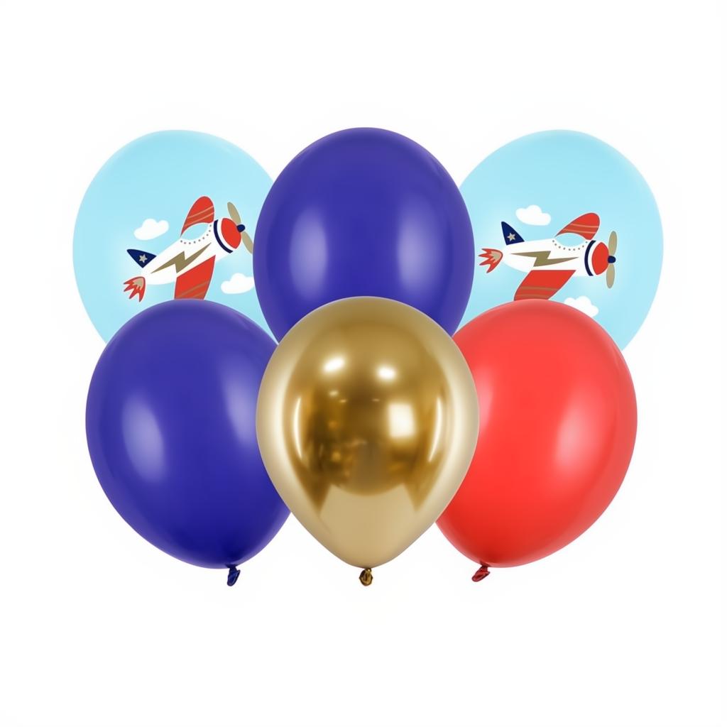Ballons 30 cm, Flugzeug PartyDeco 1