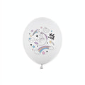 Ballons 30cm, Einhorn, Pastel Pure White PartyDeco 1