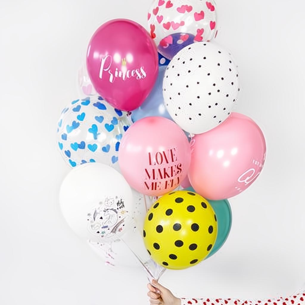 Ballons 30cm, Einhorn, Pastel Pure White PartyDeco 2