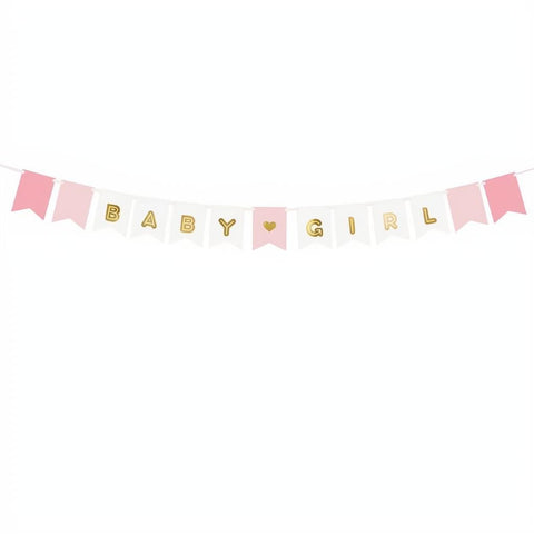 Banner Baby Girl, 15 x 175 cm PartyDeco 1