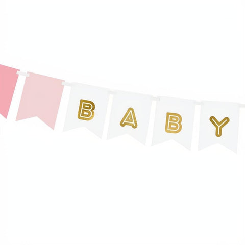 Banner Baby Girl, 15 x 175 cm PartyDeco 2