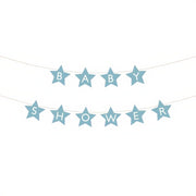 Banner Baby shower, 290x16.5 cm, hellblau PartyDeco 1