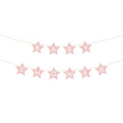 Banner Baby shower, 290x16.5 cm, hellrosa PartyDeco 1
