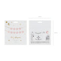 Banner Baby shower, 290x16.5 cm, hellrosa PartyDeco 3