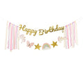 Banner Happy Birthday Einhörner, 230x17.5 cm PartyDeco 1
