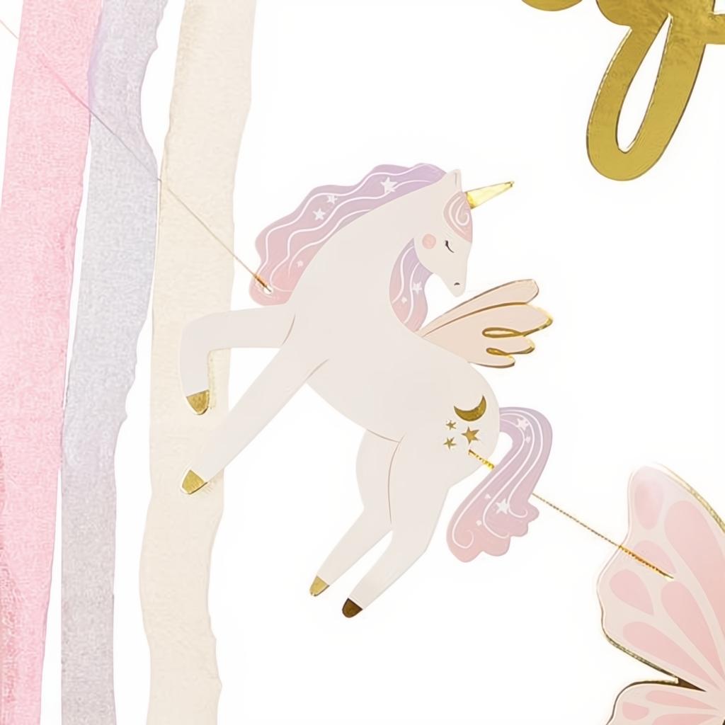 Banner Happy Birthday Einhörner, 230x17.5 cm PartyDeco 2
