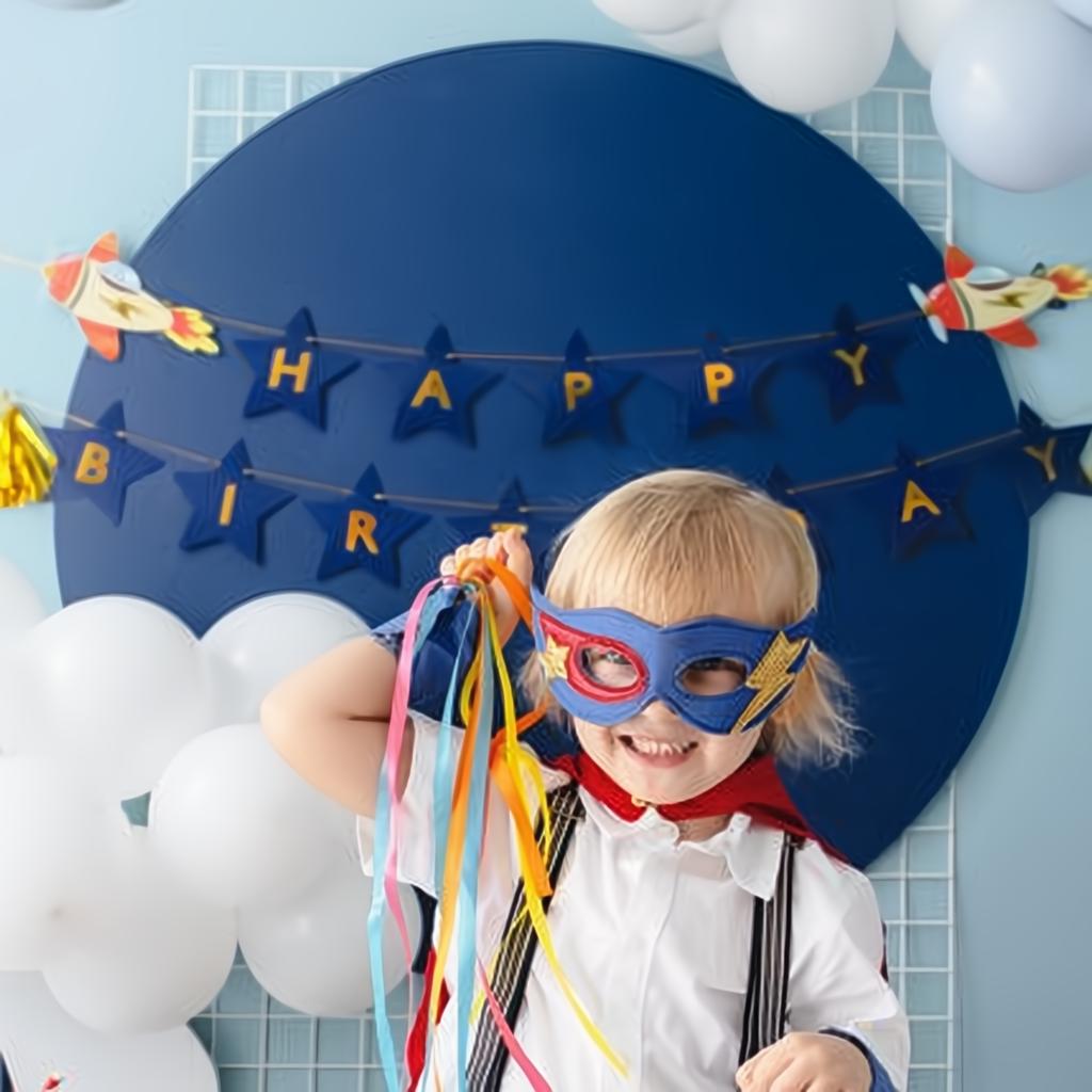 Banner Happy Birthday Flugzeuge, 2,5 m PartyDeco 4