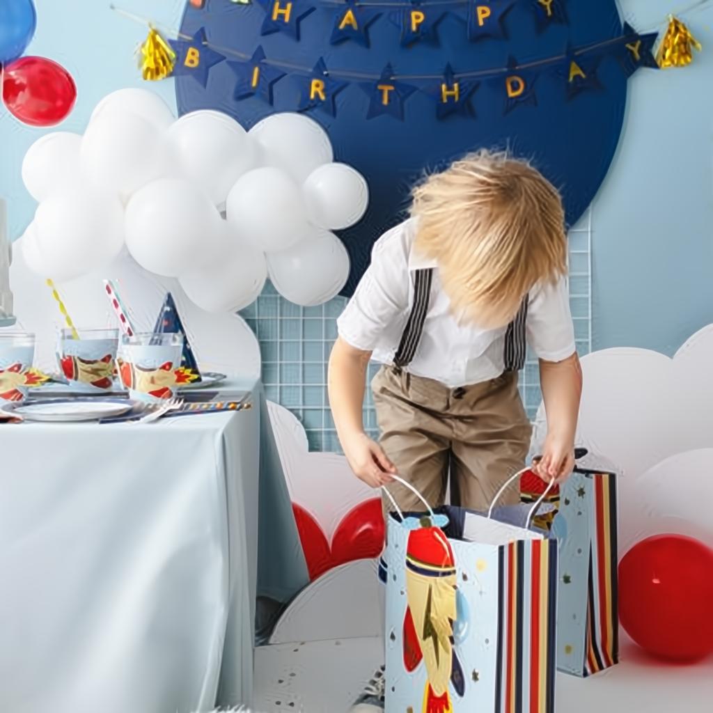 Banner Happy Birthday Flugzeuge, 2,5 m PartyDeco 5