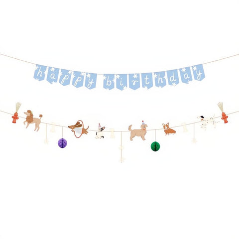 Banner Happy Birthday Hunde, 210 cm PartyDeco 1