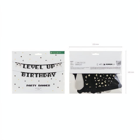 Banner Level Up, 2,5 m PartyDeco 5
