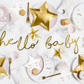 Banner Little Star - Hallo Baby, gold, 18x70cm PartyDeco 3