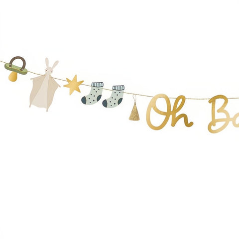 Banner Oh baby, 2.5 m PartyDeco 2