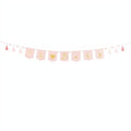 Banner Oh Baby mit Quasten, 2.5 m, hellrosa PartyDeco 1