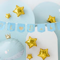Banner Oh Baby mit Quasten, 2.5 m, himmelblau PartyDeco 3
