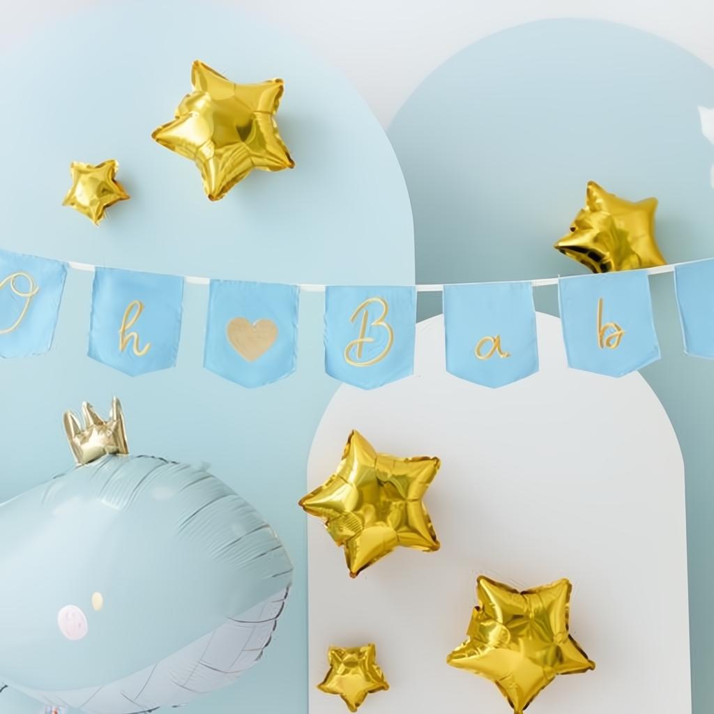 Banner Oh Baby mit Quasten, 2.5 m, himmelblau PartyDeco 3