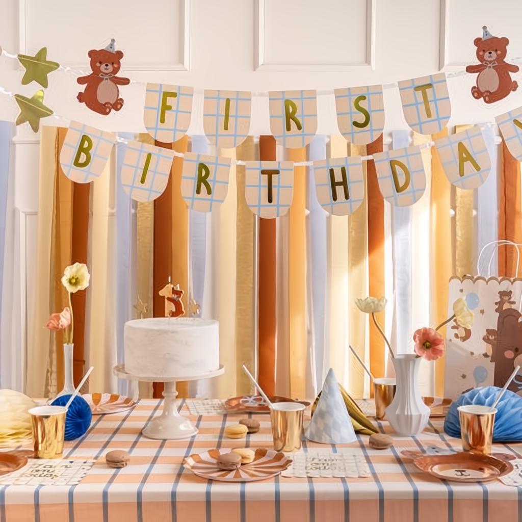 Banner zum ersten Geburtstag mit Bären, 2,55 m PartyDeco 3