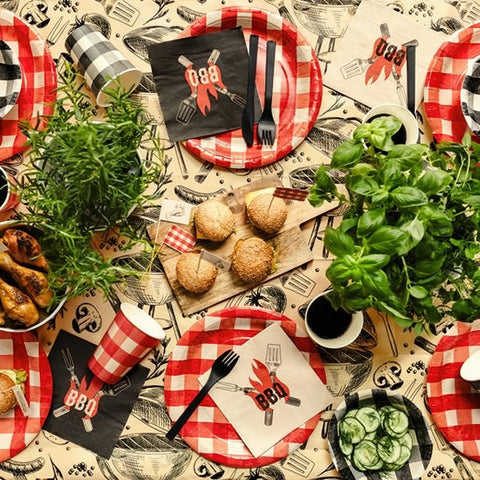 BBQ Servietten, 33x33 cm PartyDeco 4