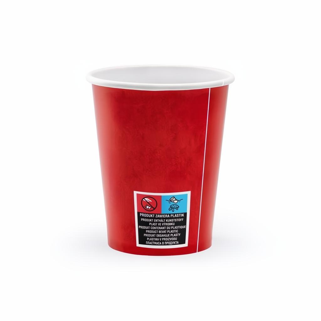 Becher Piraten, rot, 220ml PartyDeco 2
