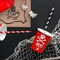 Becher Piraten, rot, 220ml PartyDeco 3