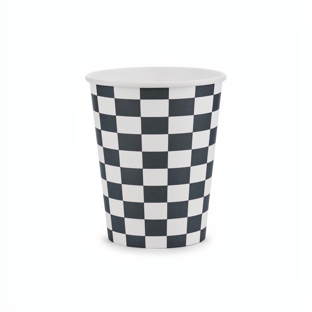 Becher Zielflagge, 220 ml PartyDeco 1