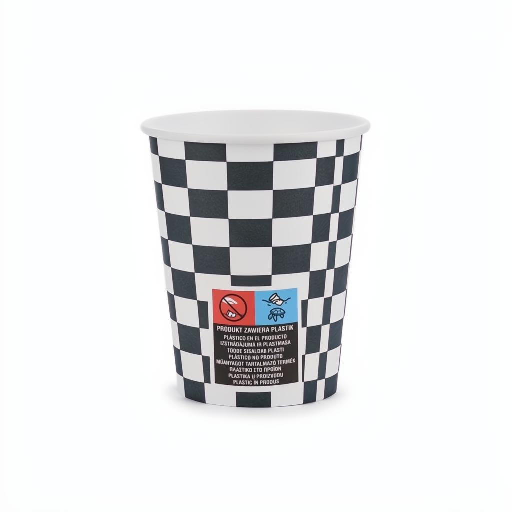 Becher Zielflagge, 220 ml PartyDeco 2