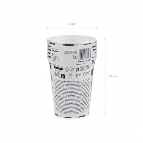 Becher Zielflagge, 220 ml PartyDeco 8