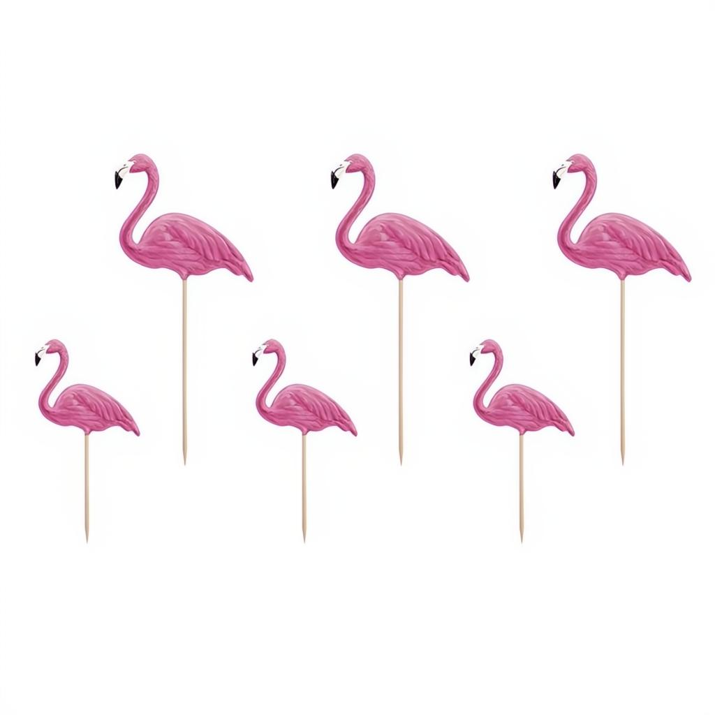 Caketopper Aloha - Flamingos, 15-23,5cm PartyDeco 1