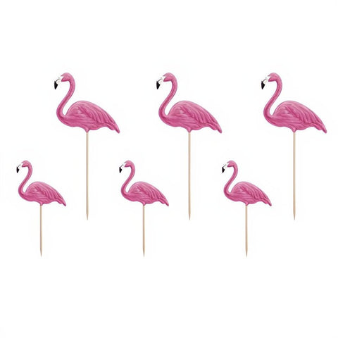 Caketopper Aloha - Flamingos, 15-23,5cm PartyDeco 1