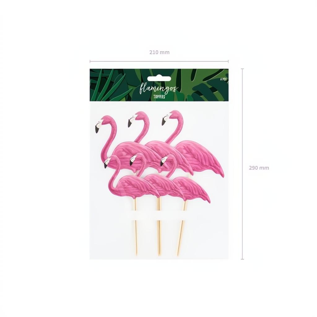 Caketopper Aloha - Flamingos, 15-23,5cm PartyDeco 7