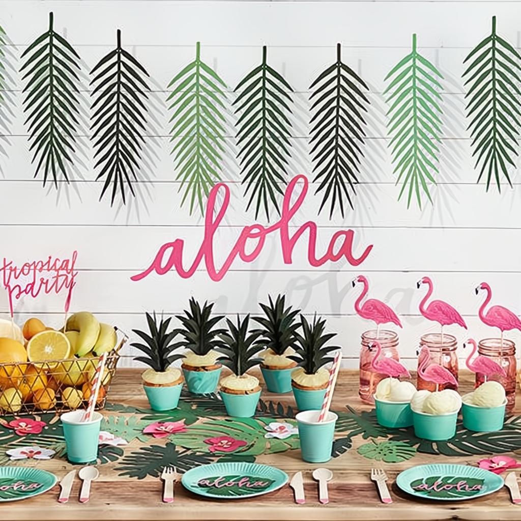 Caketopper Aloha - Flamingos, 15-23,5cm PartyDeco 8