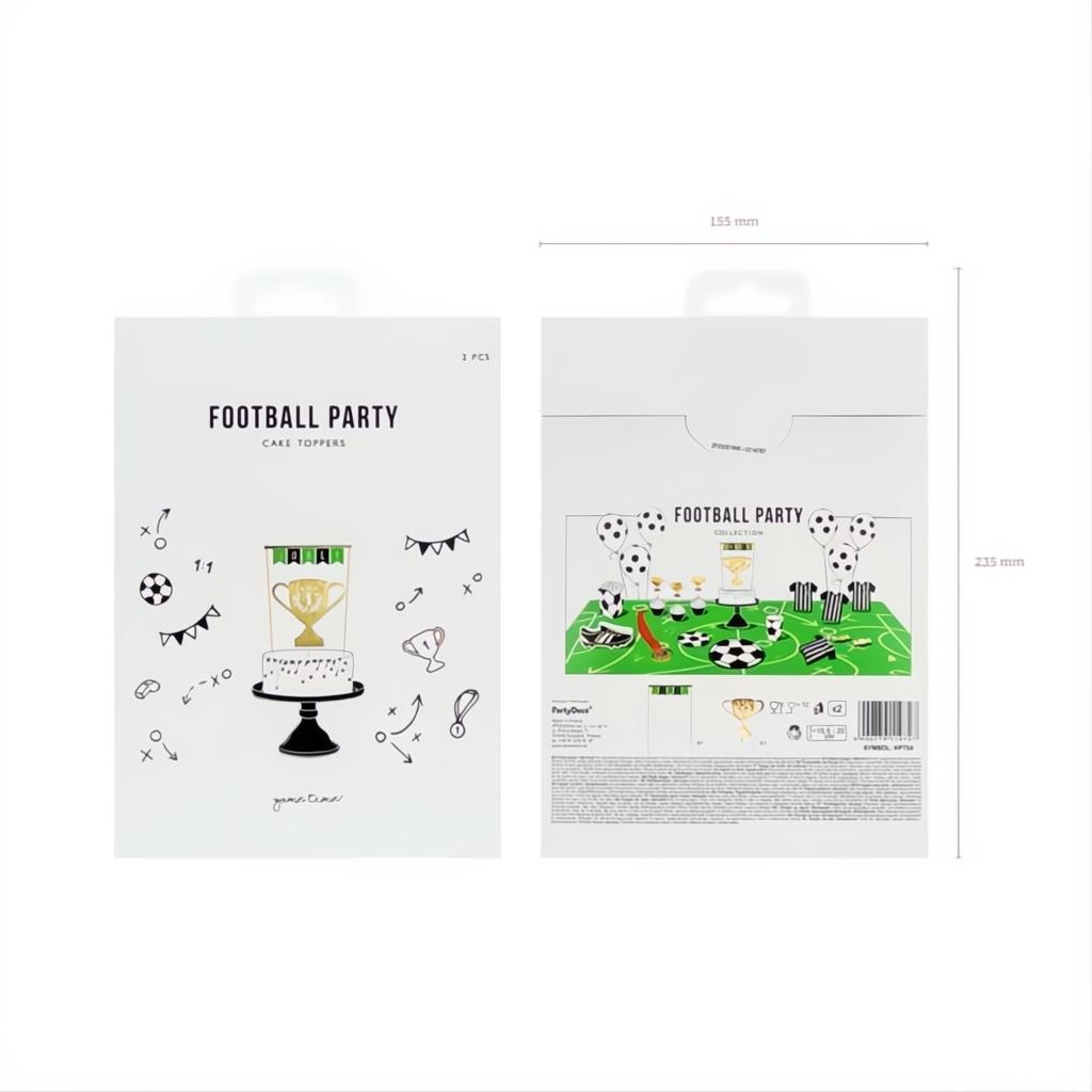 Caketopper Ball, 15,5-20cm PartyDeco 4