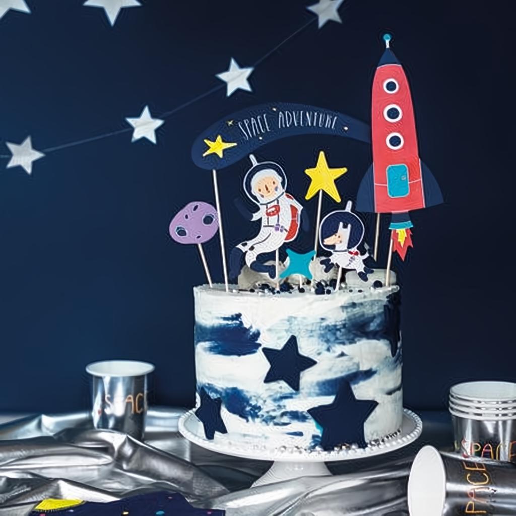Caketopper Kosmos, 9,5-24,5cm PartyDeco 3