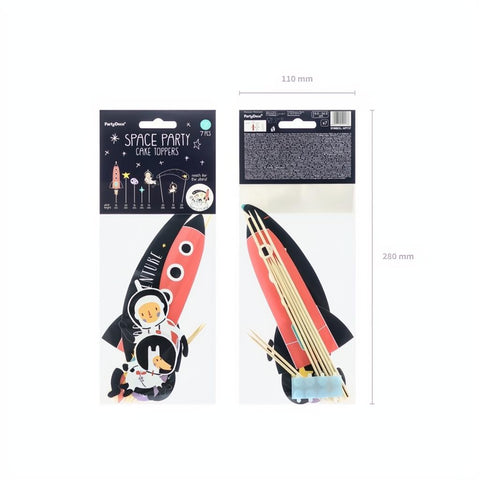 Caketopper Kosmos, 9,5-24,5cm PartyDeco 5