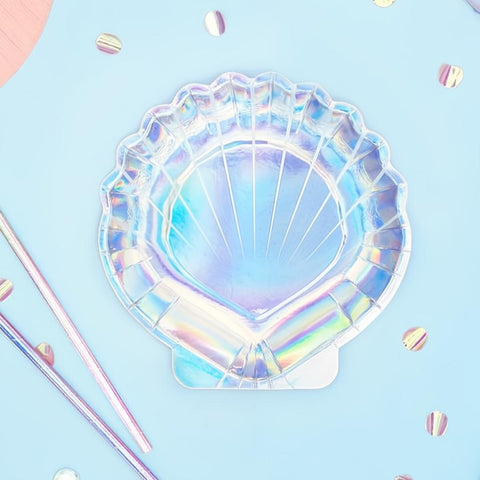 Caketopper Meerjungfrau - Muschel, schillernd, 18,5cm PartyDeco 2