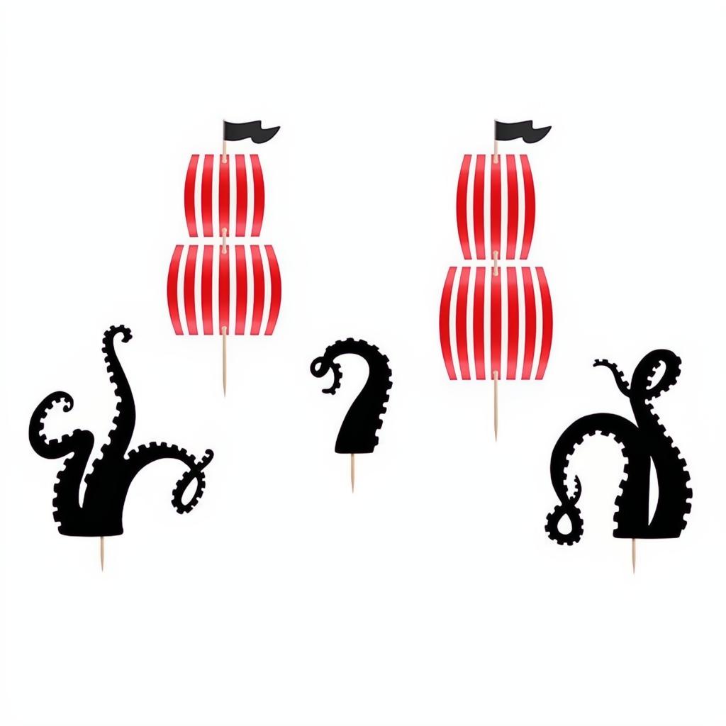 Caketopper Piraten, 13,5-21cm PartyDeco 1