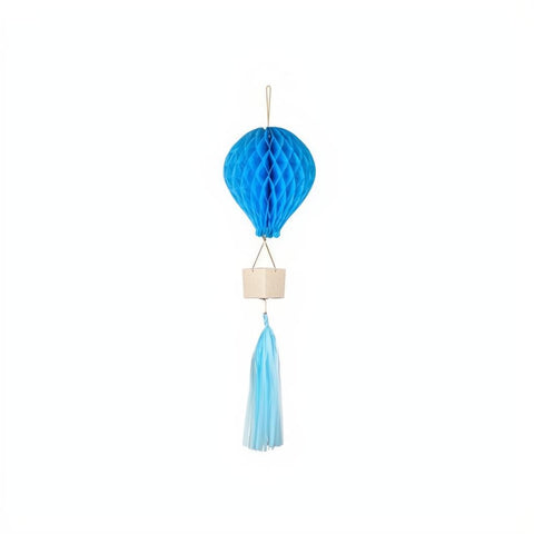 Dekoration aus Seidenpapier Ballon, blau PartyDeco 1