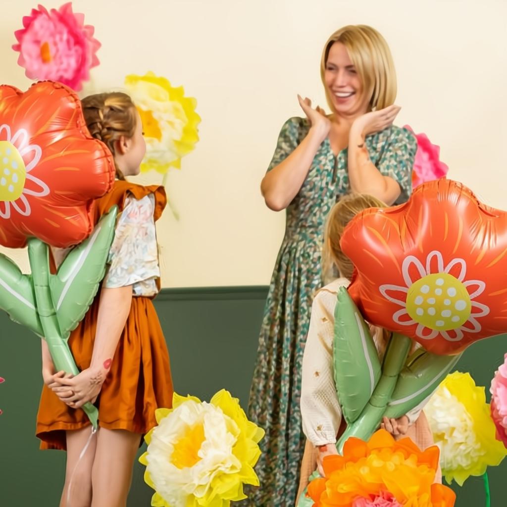 Dekoration aus Seidenpapier Blumen, 35 cm PartyDeco 4