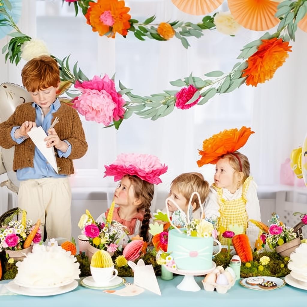 Dekoration aus Seidenpapier Blumen, 35 cm PartyDeco 7