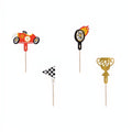 Dekorationen für Muffins - Autos, 12 cm PartyDeco 1
