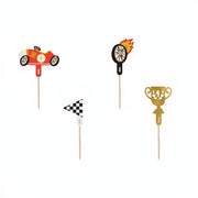 Dekorationen für Muffins - Autos, 12 cm PartyDeco 1