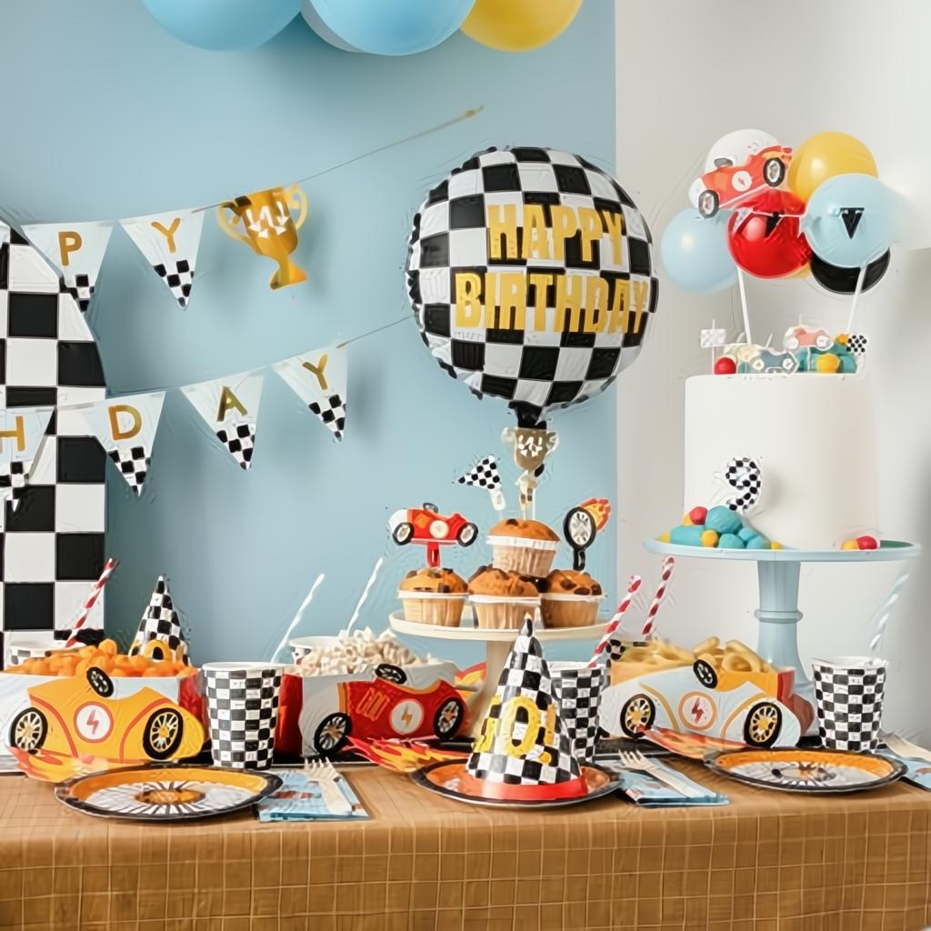 Dekorationen für Muffins - Autos, 12 cm PartyDeco 2