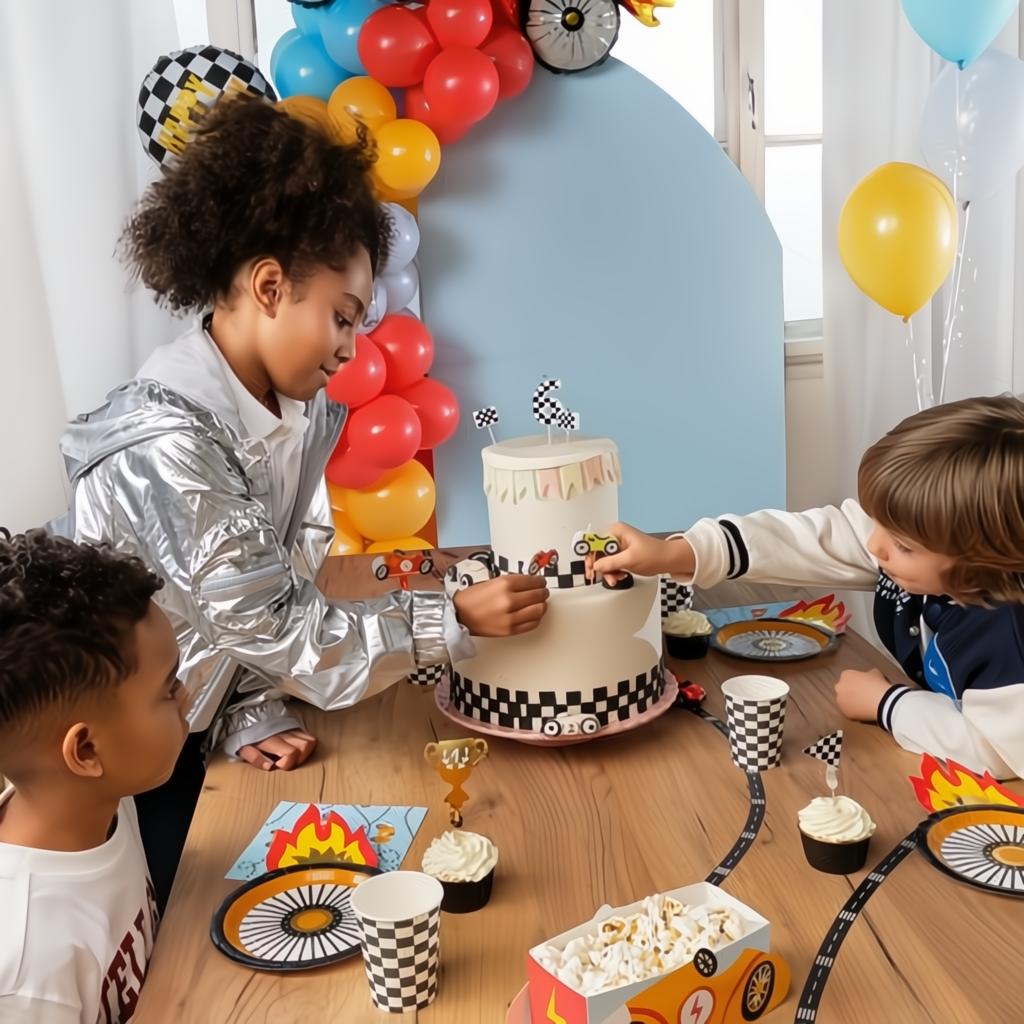 Dekorationen für Muffins - Autos, 12 cm PartyDeco 5