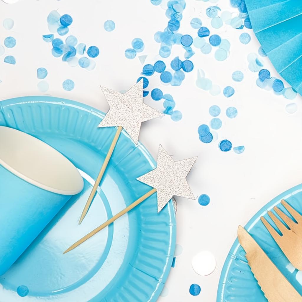 Dekorationen für Muffins Einhorn - Sterne PartyDeco 4