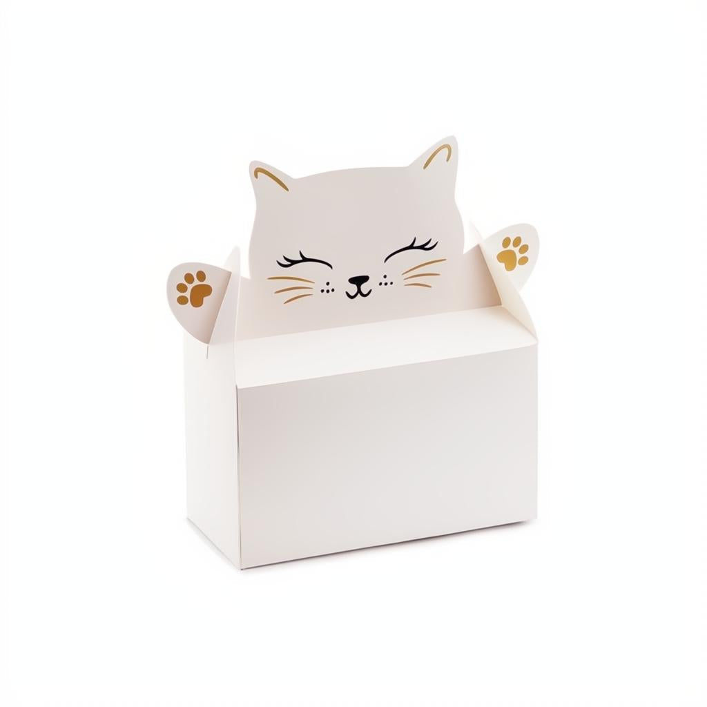 Dekorative Kuchenboxen in Katzenform PartyDeco 1